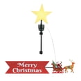 thumbnail image 1 of Mr. Christmas Animated Santa & Sleigh Tree Topper, Red, 1 of 7