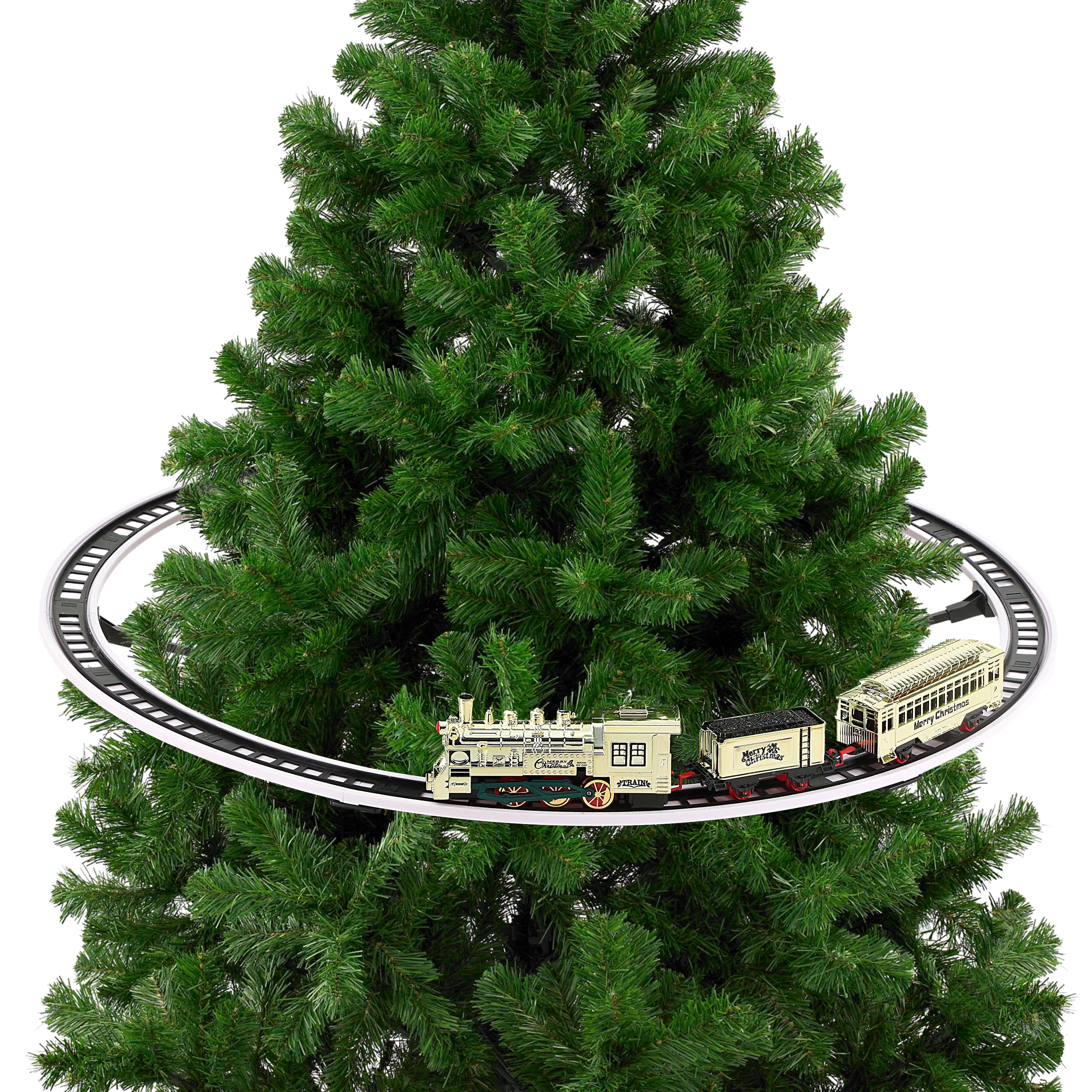 Mr. Christmas Animated Train Around the Tree - Gold
