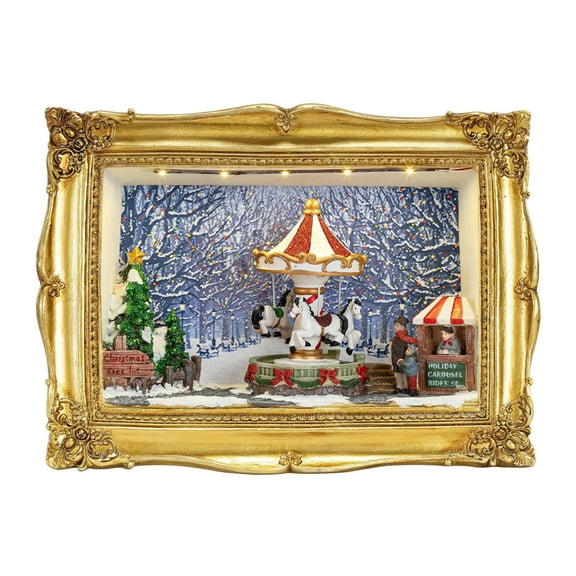 Mr. Christmas Gold Christmas Shadow Boxes, 90th Anniversary Collection