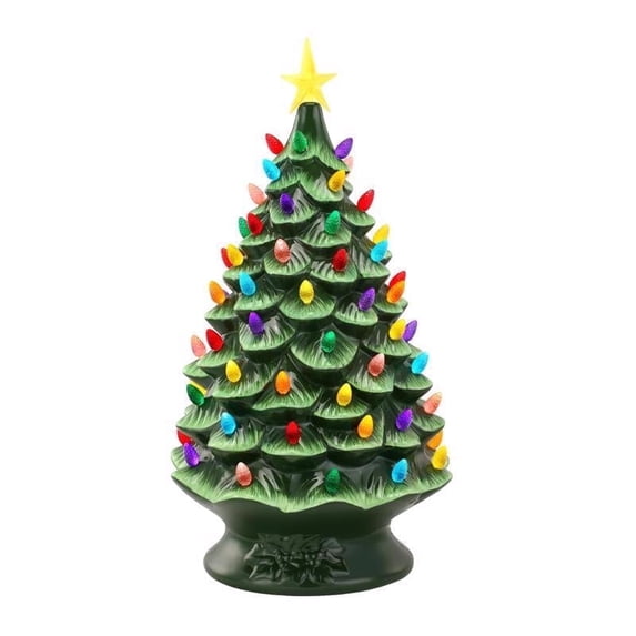 Mr. Christmas 24 in. Nostalgic Ceramic Tree - Green