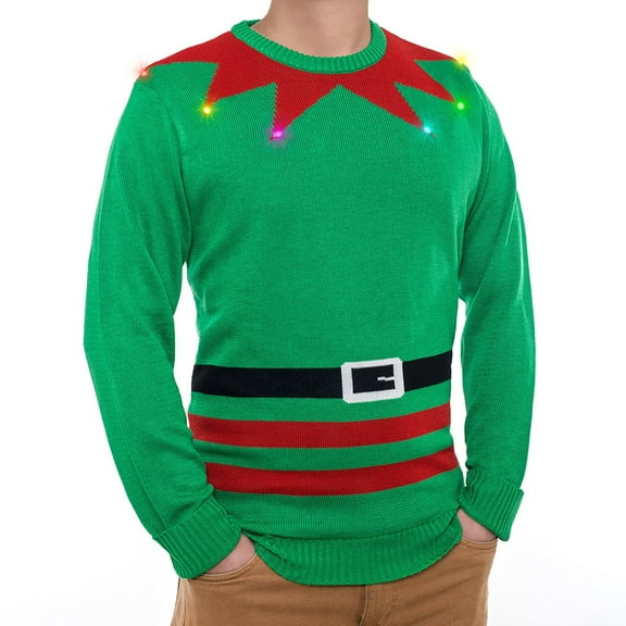 Mr. Christmas LED Light Up Sweater Elf #59079M NEW FREE SHIPPING