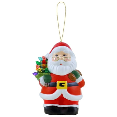Mr. Christmas Mini Nostalgic Ceramic Figure - White Santa