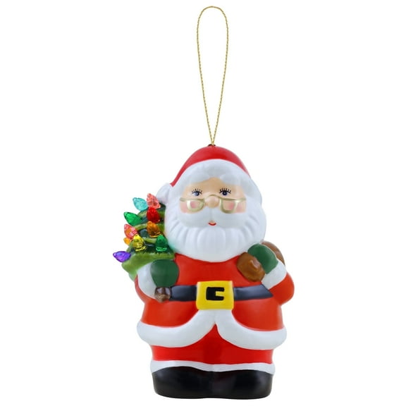 Mr. Christmas Mini Nostalgic Ceramic Figure - White Santa