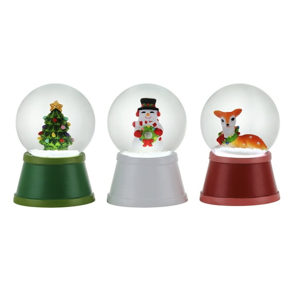 Mr. Christmas Mini Lit Snow Globe Set of 3
