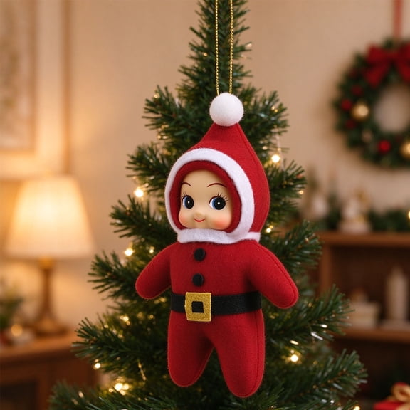 Mr. Christmas Mystery Box Mini Elf Ornament, Red