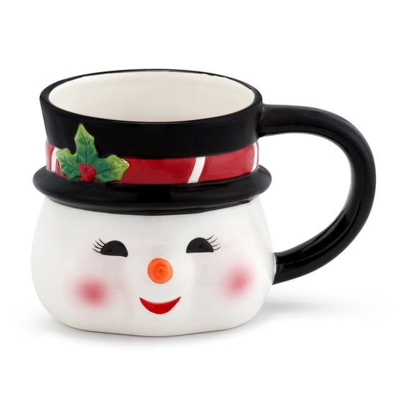 Mr. Christmas Nostalgic 16oz Ceramic Snowman Coffee Mug