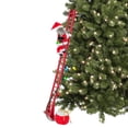 thumbnail image 1 of Mr. Christmas 43 in. Animated Ladder Climbing Sculpted Black Santa, 1 of 6
