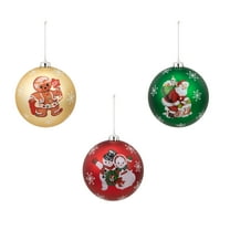Mr. Christmas Set of 3 Shatterproof Ball Ornaments