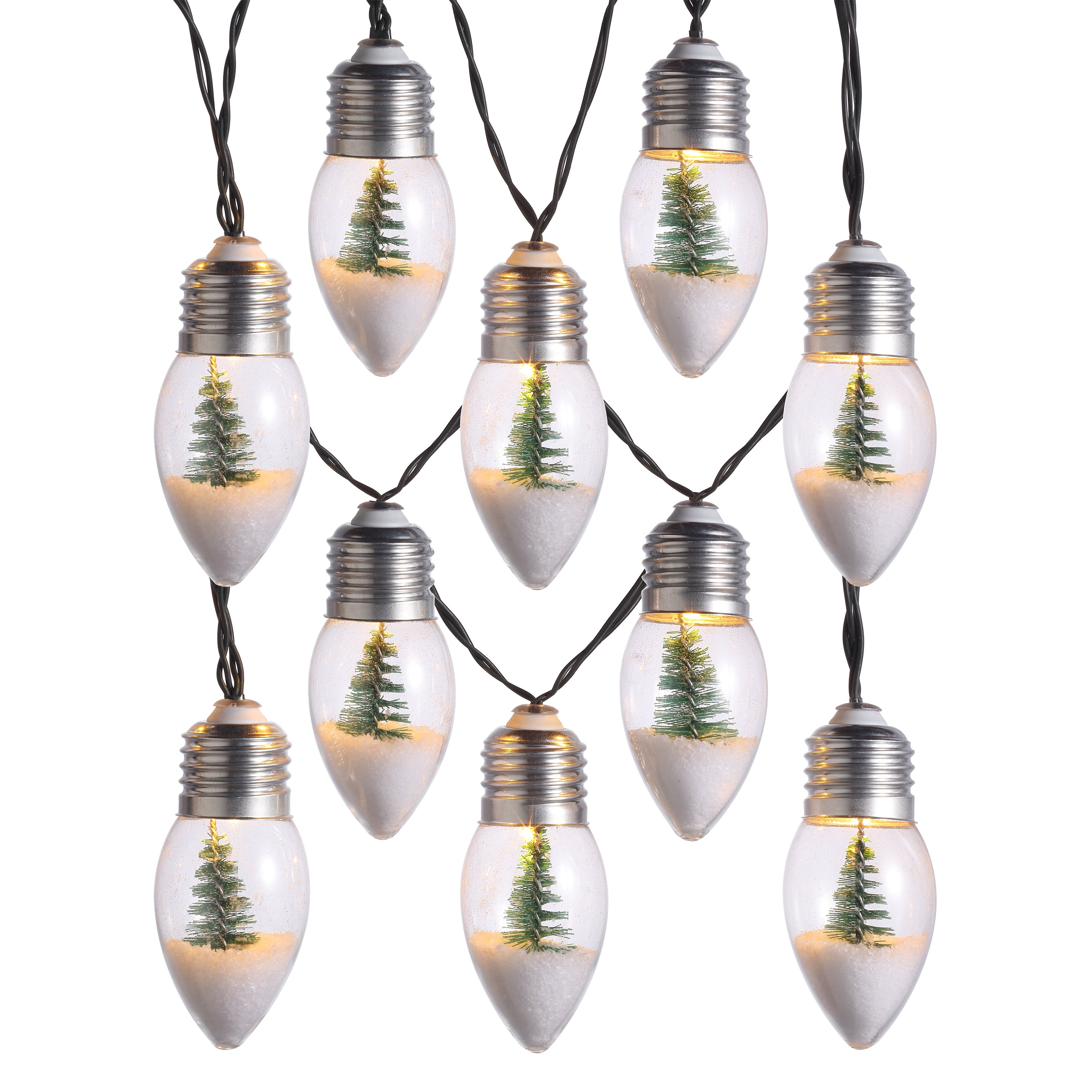 Mr. Christmas Sisal Tree LED Bulb Lights, 3', White