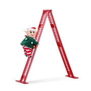 Mr. Christmas 17 in. Animated Ladder Climbing Elf