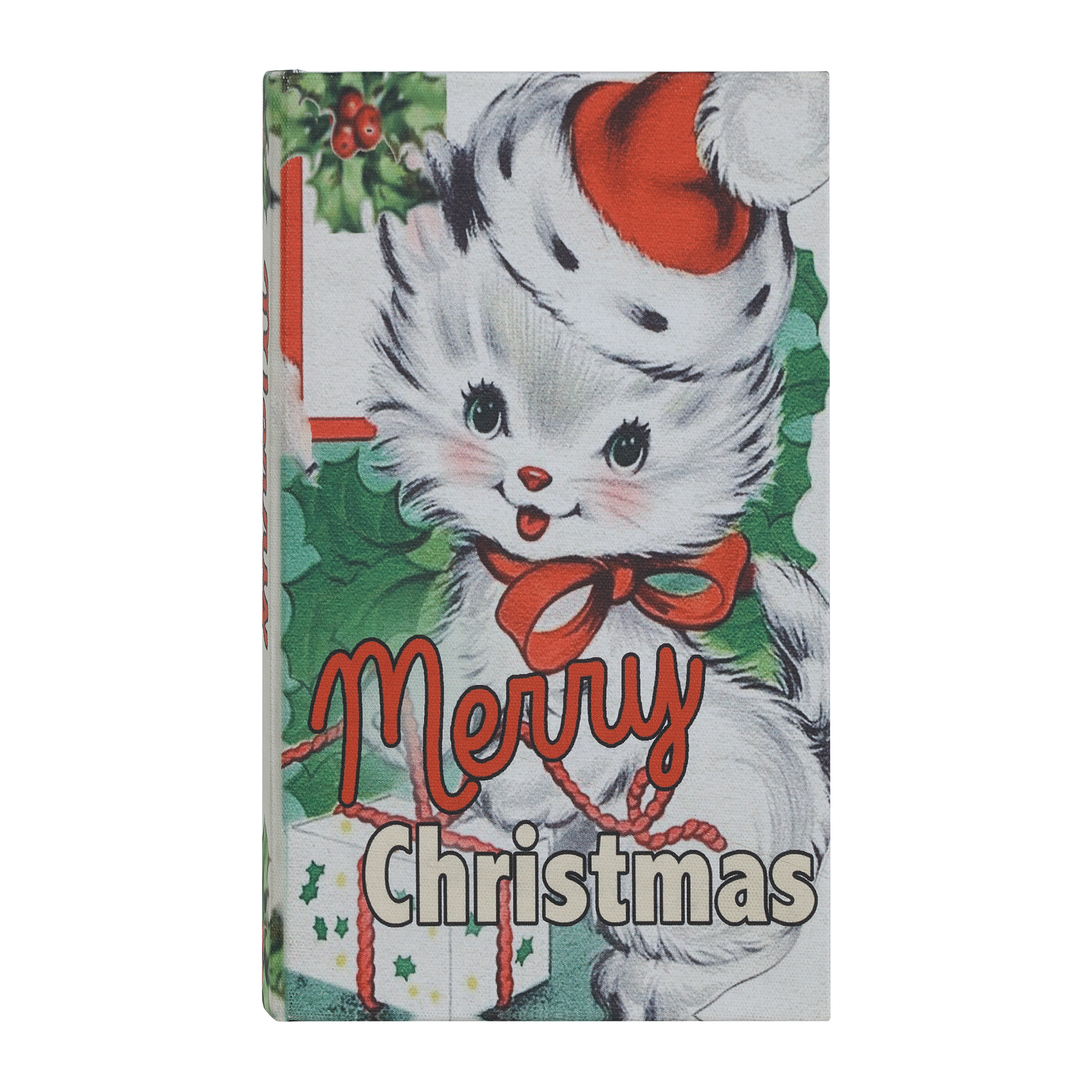 Mr. Christmas Vintage Decorative Kitten Book 8.5