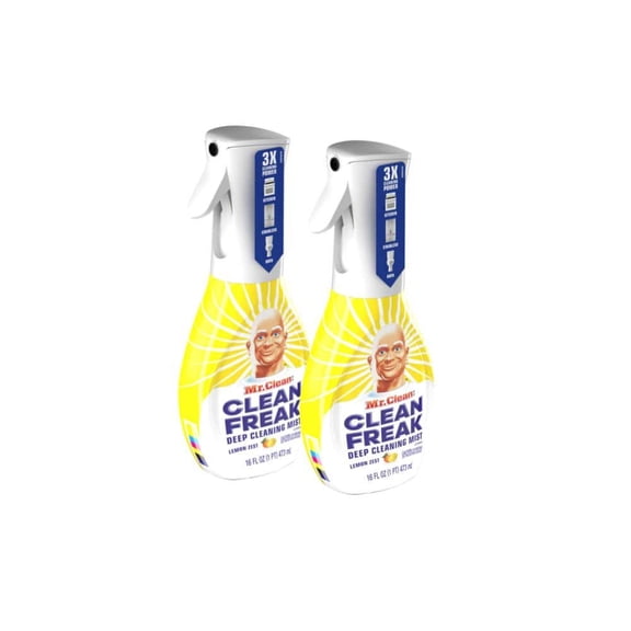Mr. Clean 16 oz. Lemon Zest Scent Clean Freak Deep Cleaning Mist Starter Kit All-Purpose Cleaner Spray (2-Pack)