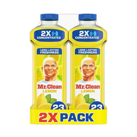 Mr. Clean 2X Concentrated Floor Cleaner Lemon Scent - Concentrate - 23 oz