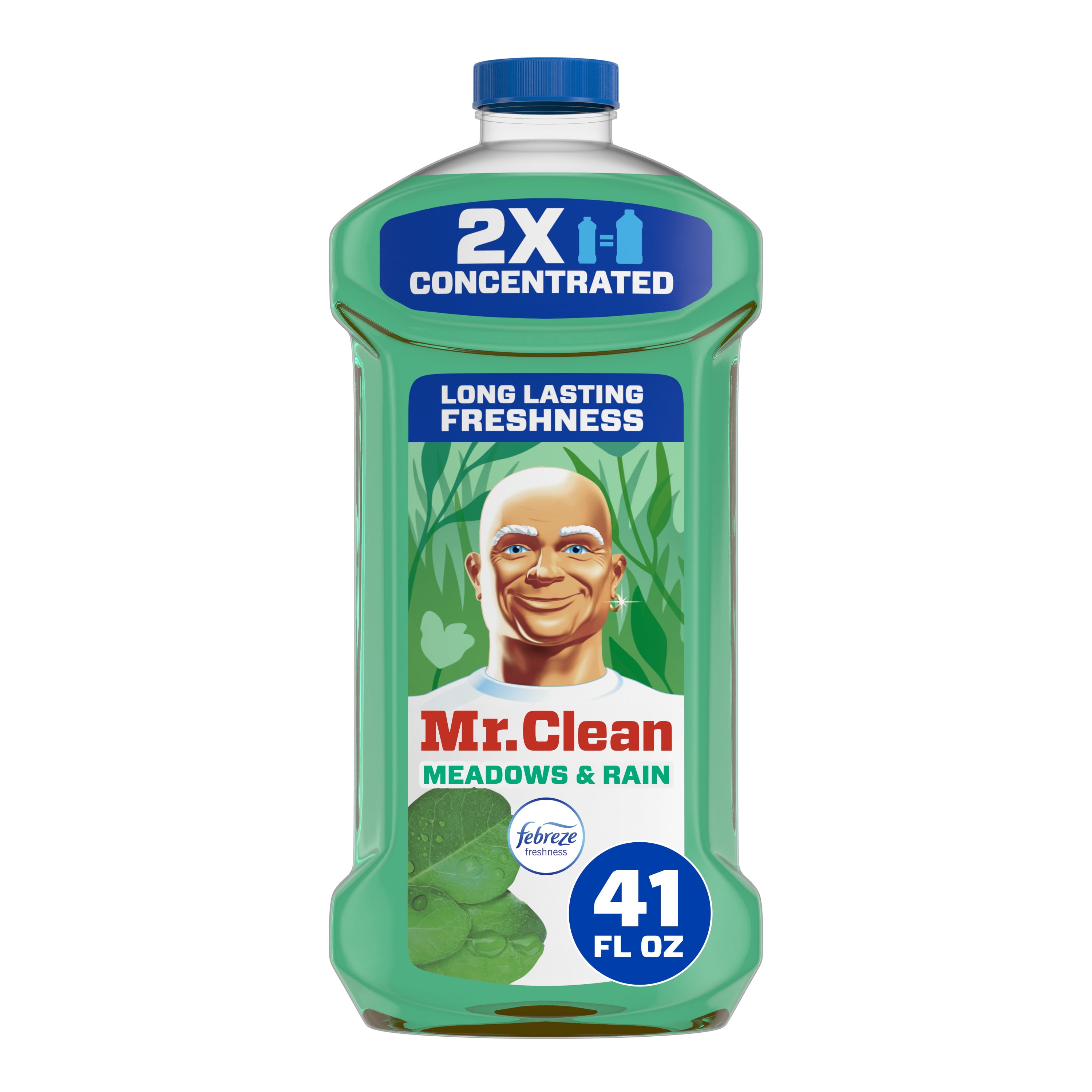 Mr. Clean 2X Concentrated, Multi-Surface Cleaner, Febreze Meadows ...