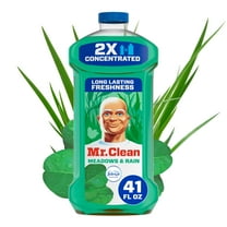 Mr. Clean 2X Concentrated Floor Cleaner, All Purpose Cleaner, Mop Soap, Meadows & Rain, 41 fl oz