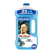 Mr. Clean 2X Concentrated Multi Surface, All Purpose Cleaner with Unstopables Fresh Scent, 64 fl oz