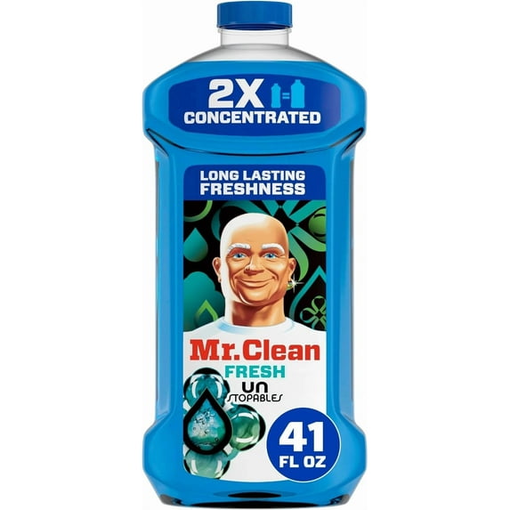 Mr. Clean 2X Concentrated Multi Surface Cleaner Unstopables Fresh Scent 41 Oz.