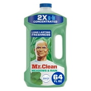 Mr. Clean 2X Concentrated Multi Surface Cleaner with Febreze Meadows & Rain Scent, 64 fl oz