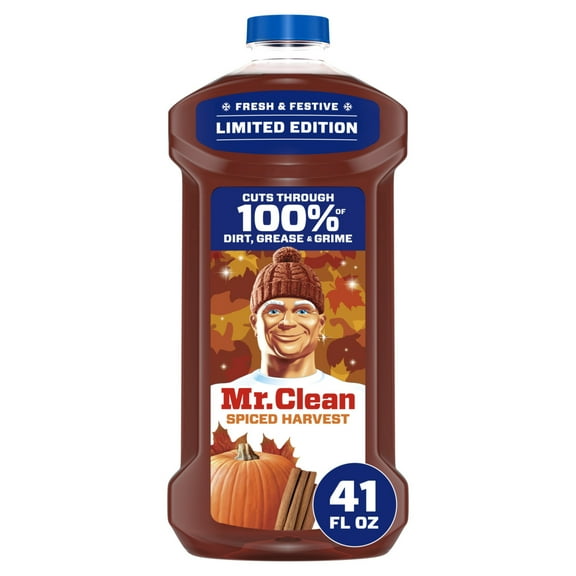 Mr. Clean All Purpose Cleaner, Floor Cleaner, Mop Soap, Cleaning Liquid, Spiced Harvest, Pumpkin, 41oz