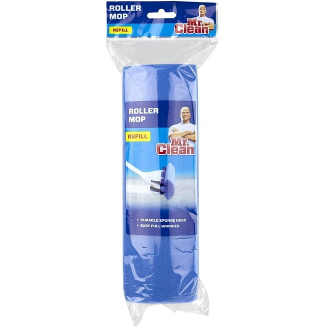 Mr. Clean Heavy Duty Roller Mop Blue, Head Replacements, 446391