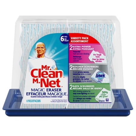 Mr. Clean 80393 Mixed Magic Erasers, 6 Pack