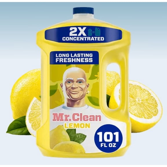 Mr. Clean All Purpose Antibacterial Liquid Cleaner, Lemon, 101 oz