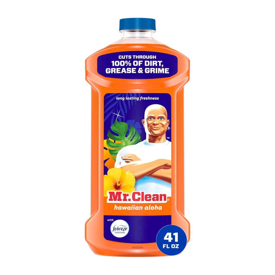 Mr. Clean All Purpose Cleaner, Cleaning Liquid, Hawaiian Aloha, 41