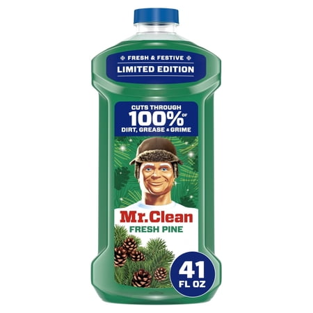 Mr. Clean All Purpose Cleaner, Floor Cleaner, Mop Soap, Cleaning Liquid, Fresh Pine, 41oz