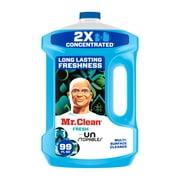 Mr. Clean 2X Concentrated Floor Cleaner, All Purpose Cleaner, Mop Soap, Unstopables Fresh, 99 fl oz