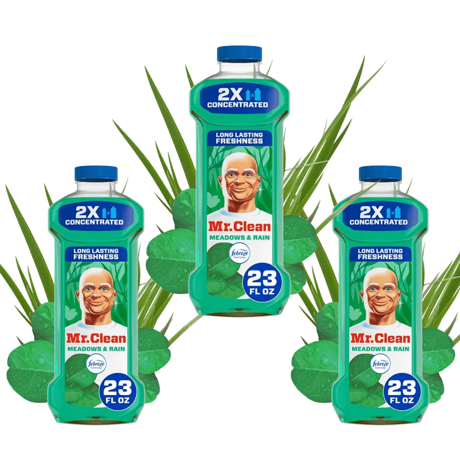 Mr. Clean All-Purpose Cleaner Meadow & Rain with Febreze Multi-Surface ...