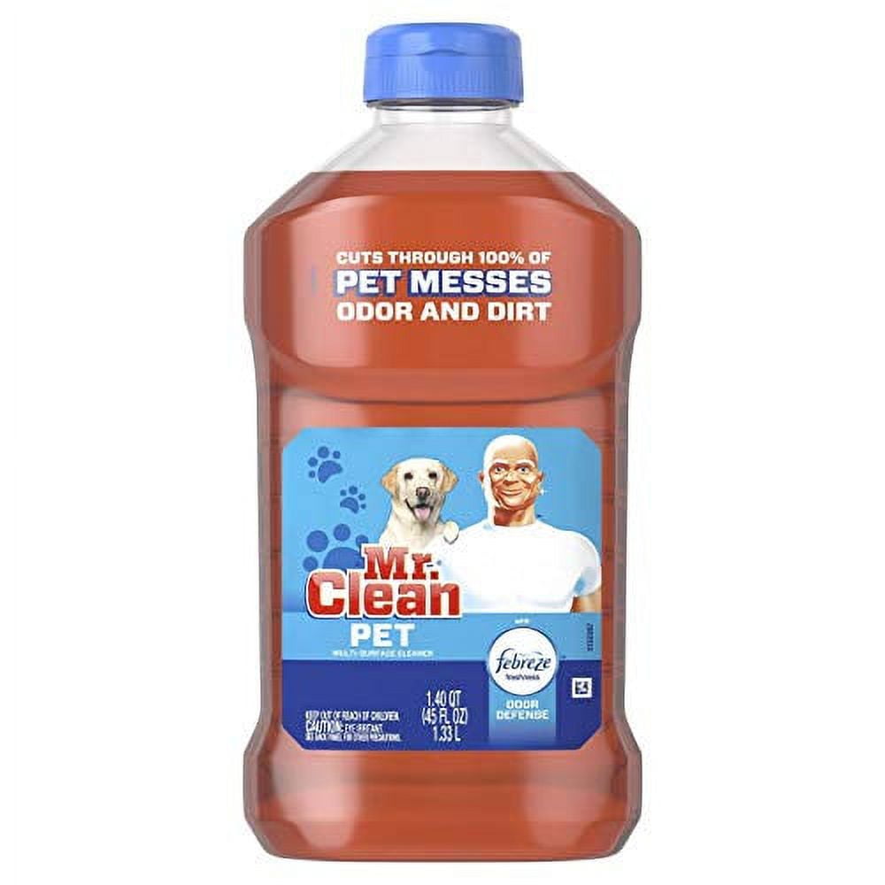 Mr. Clean All Purpose MultiSurface Pet Liquid Cleaner 45oz with Febreze Odor Defense (Pack of 4