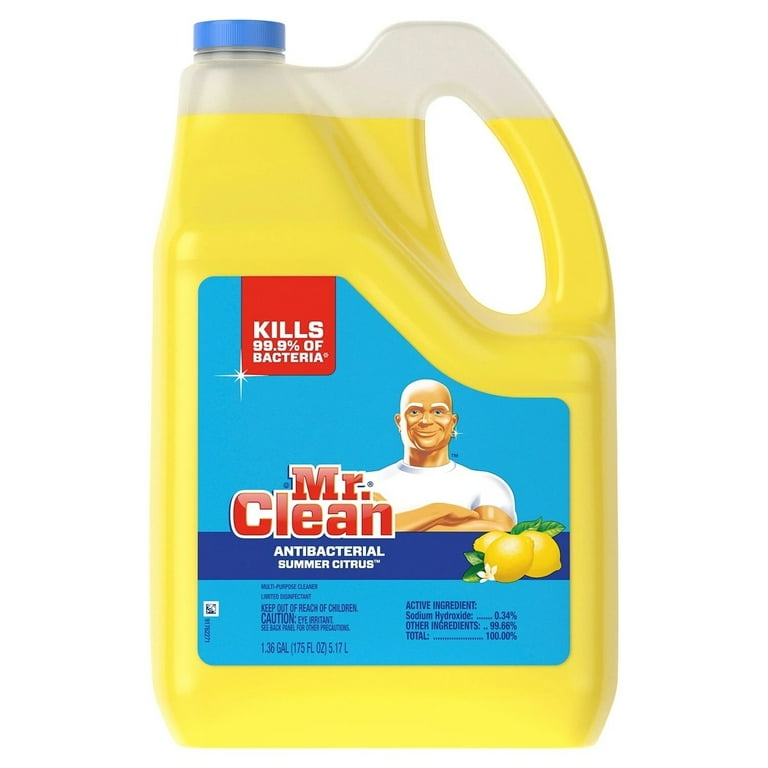 Multi-Surface Antibacterial Cleaner, Summer Citrus, 1 gal Bottle Multi-Surface Antibacterial Cleaner, Summer Citrus, 1 gal Bottle