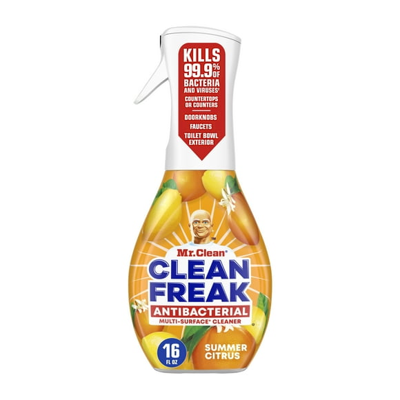 Mr. Clean Clean Freak All Purpose Cleaner Spray, Multi-Surface Cleaning,  Anti-Bacterial, Citrus, 16 fl oz