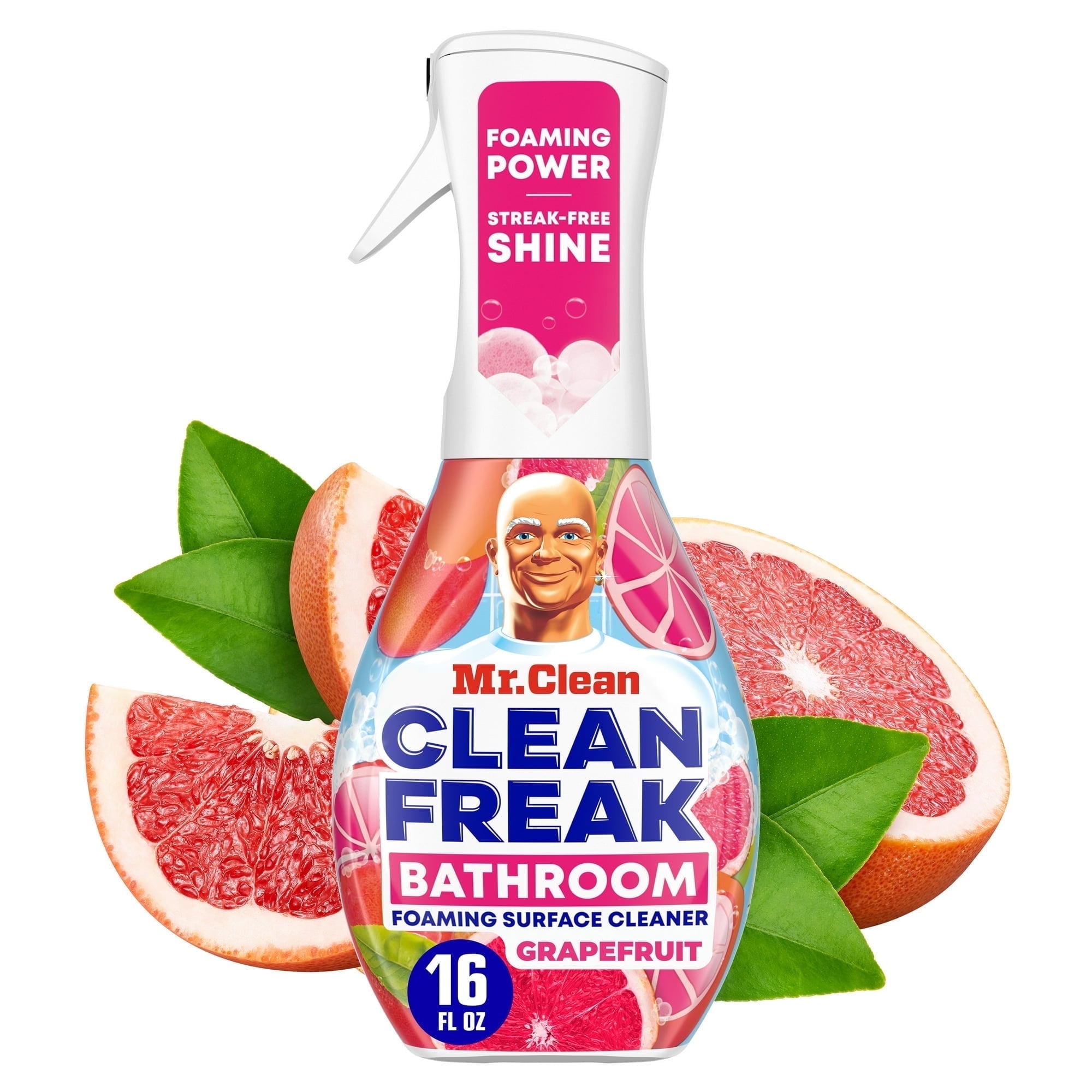 Mr. Clean Clean Freak All Purpose Cleaner Spray, Multi-Surface Cleaning, Grapefruit, 16oz (4 Pack)