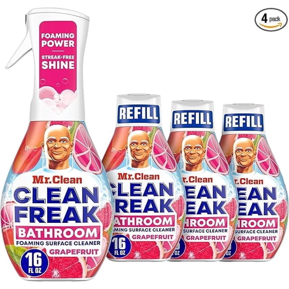 Mr. Clean Clean Freak All Purpose Cleaner Spray, Multi-Surface Cleaning, Grapefruit, 16oz
