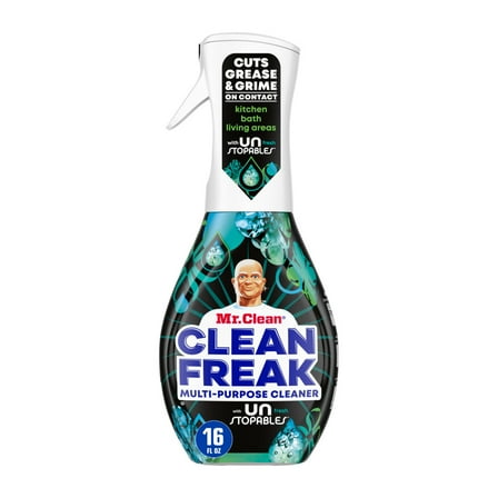 Mr. Clean Clean Freak All Purpose Cleaner Spray, Multi-Surface Cleaning, Unstopables Scent, 16 fl oz