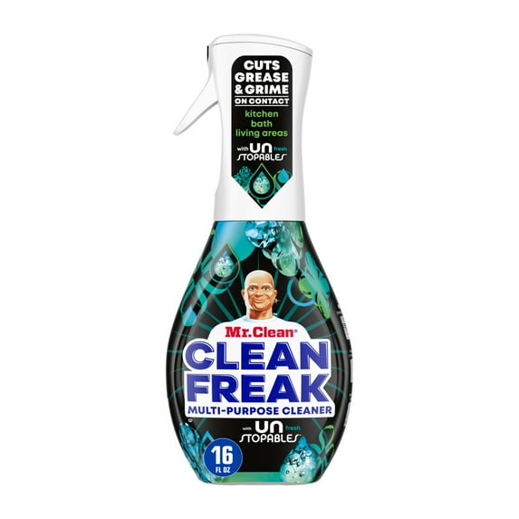Mr. Clean Clean Freak All Purpose Cleaner Spray, Multi-Surface Cleaning, Unstopables Scent, 16 fl oz