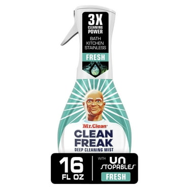 Mr. Clean Clean Freak All Purpose Cleaner Spray, Multi-Surface Cleaning, Unstopables Scent, 16 fl oz
