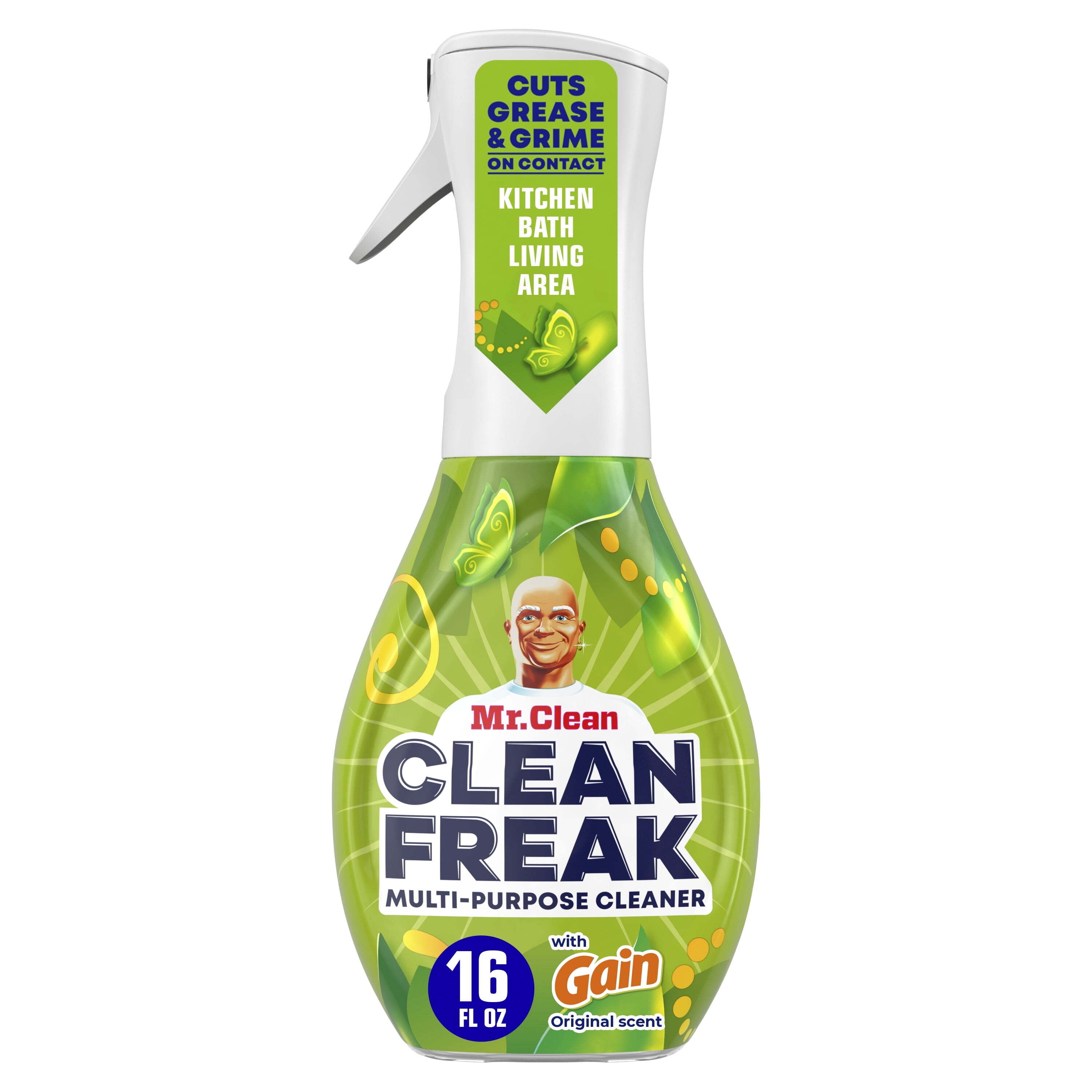 Mr. Clean, Clean Freak, All Purpose, Kitchen Cleaner, Gain Original, Starter Kit, 1 Count, 16 fl