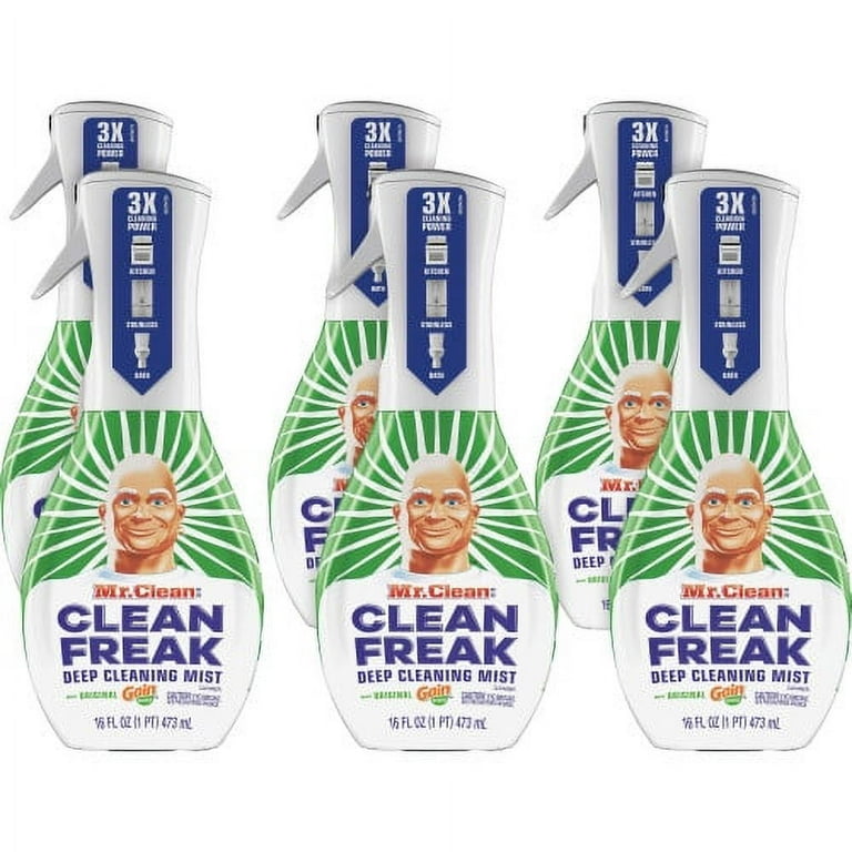 Clean Freak Deep Cleaning Mist Multi-Surface Spray, Gain Original, 16 oz Spray Bottle, 6/Carton Clean Freak Deep Cleaning Mist Multi-Surface Spray, Gain Original, 16 oz Spray Bottle, 6/Carton