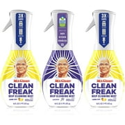 Mr. Clean, Clean Freak Deep Cleaning Mist Multi-Surface Spray, Lavender and Lemon Zest Scent Starter Kit Bundle Pack, 6 Count, 16 fl oz