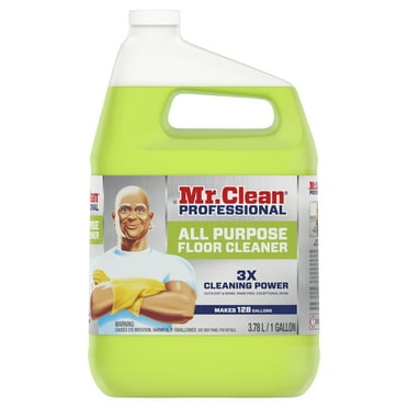 Mr. Clean Finished Floor Cleaner, Lemon Scent, One Gallon Bottle