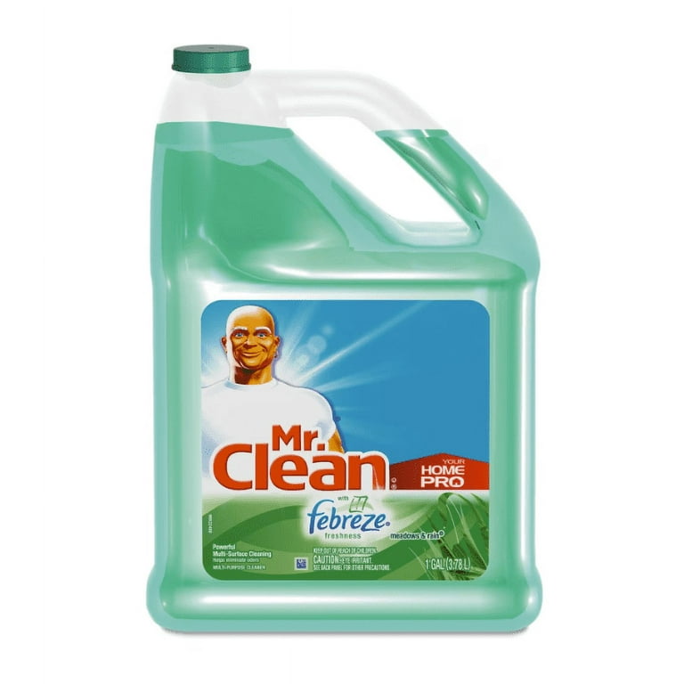 Multipurpose Cleaning Solution with Febreze,128 oz Bottle, Meadows and Rain Scent, 4/Carton Multipurpose Cleaning Solution with Febreze,128 oz Bottle, Meadows and Rain Scent, 4/Carton