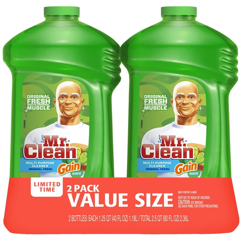 Mr Clean Liquid Multipurpose Cleaner with Gain Scent, Twin