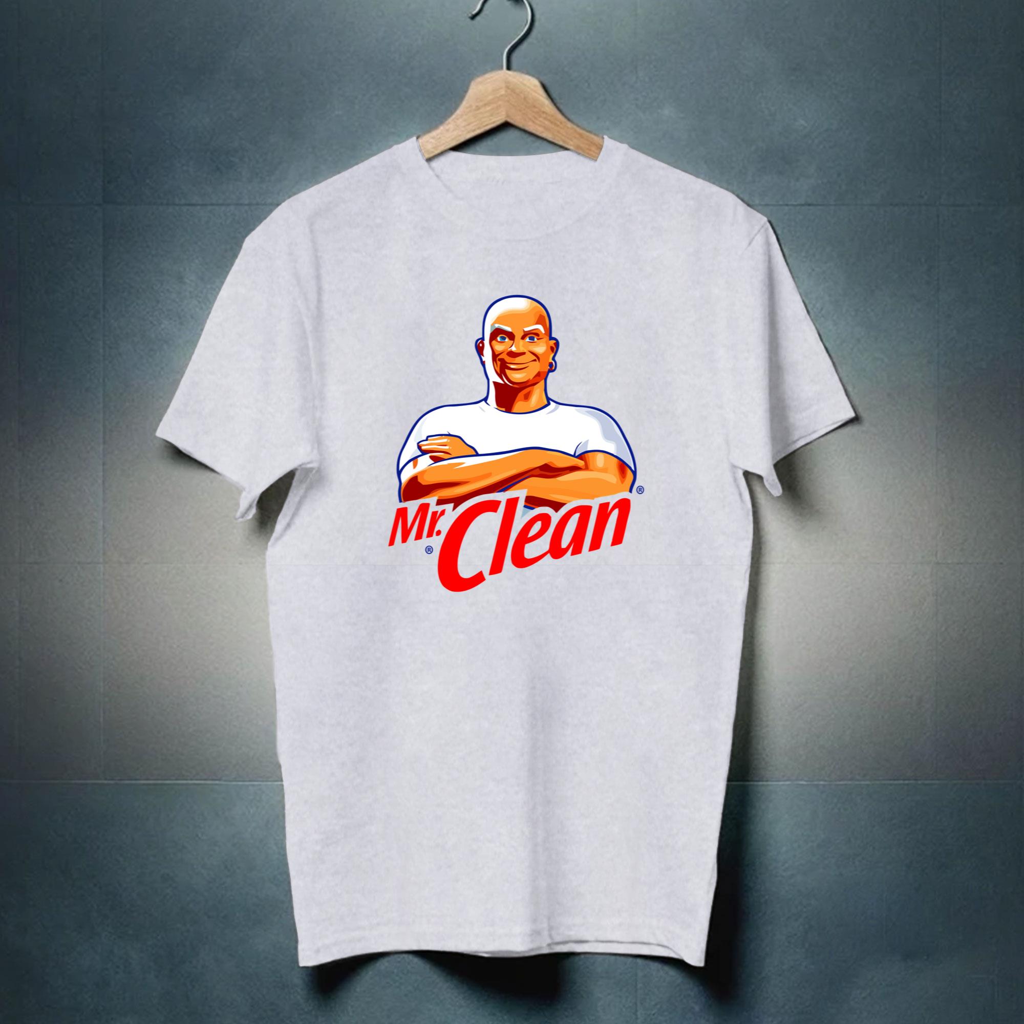 Mr Clean Logo Cleaning Product Fan T Shirt-TH810 - Walmart.com