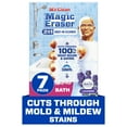 thumbnail image 1 of Mr. Clean Magic Eraser Sponge, Bathroom Cleaner, Soap Scum Shower & Tub Cleaner, 2 in 1 Bath, Lavender, 7 Count, 1 of 11