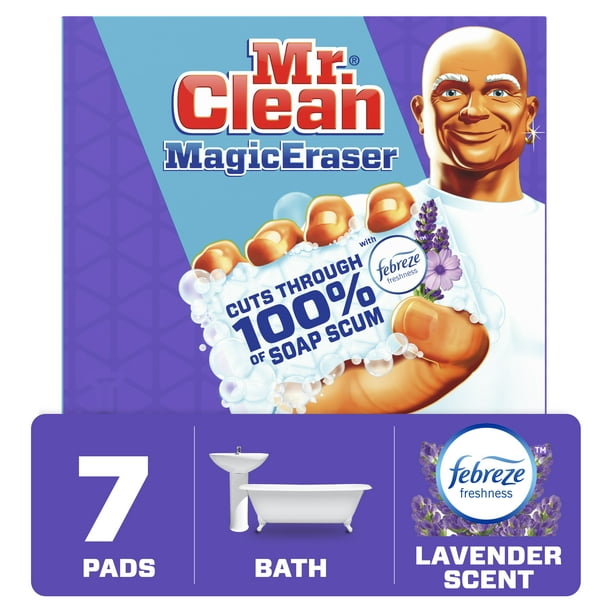 Mr. Clean Magic Eraser Bath with Febreze Lavender scent, Cleaning Pads