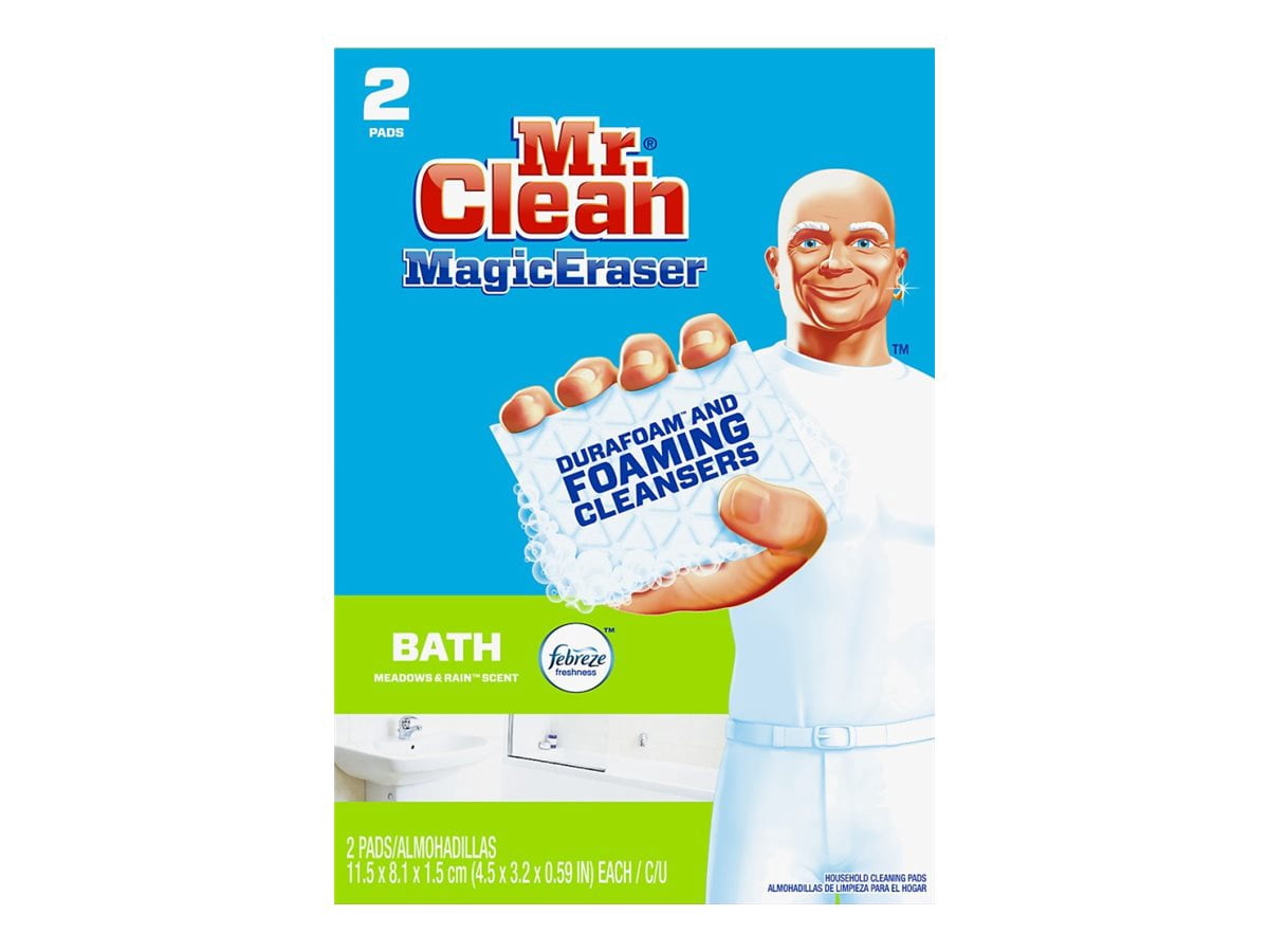 Mr. Clean Magic Eraser Bath - Sponge - Durafoam - white - pack of 2 ...