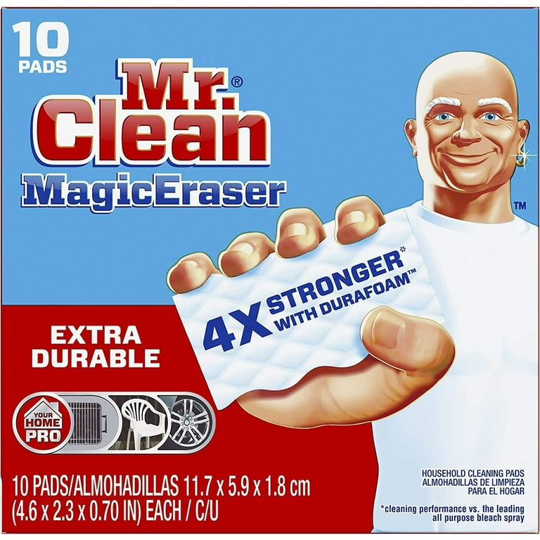 Mr. Clean Magic Eraser Extra Durable, Cleaning Pads with Durafoam ...
