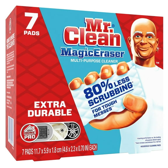 Mr. Clean Magic Eraser Extra Durable Cleaning Pads with Durafoam, 7 Ct